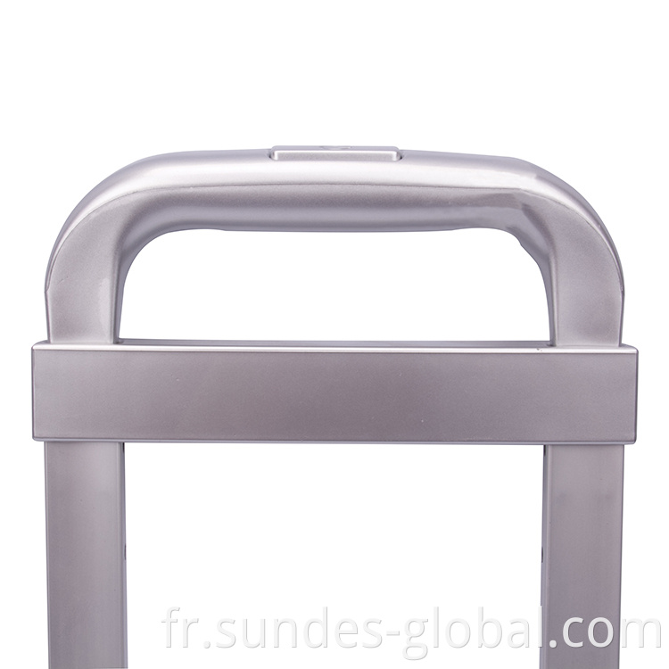 Handle de chariot à bagages télescopiques 100% en aluminium pour les bagages